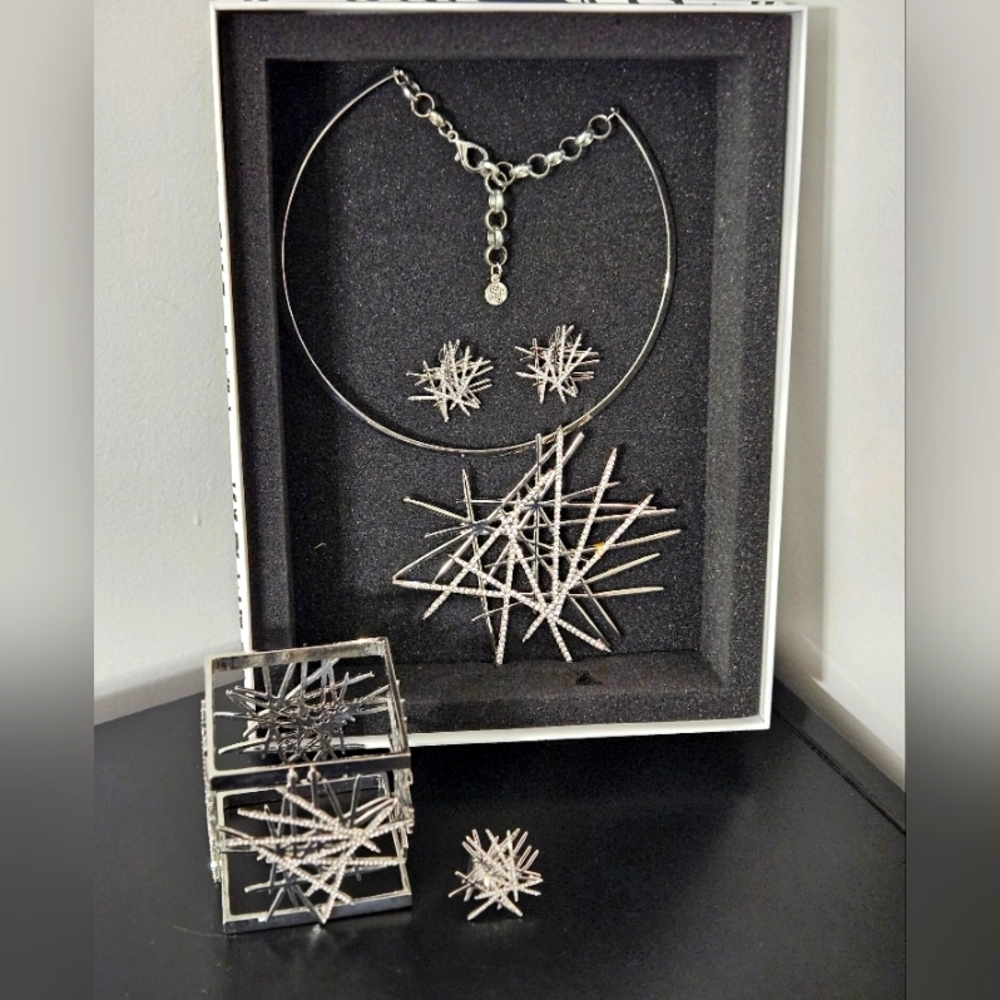 5pc.Silver Origami set